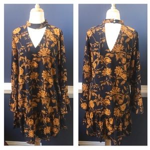 Peach Love California Floral Dress